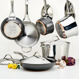 Nouvelle Copper Mixed Metals Cookware Set, 11 Piece