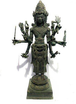 Lord Brahma Bronze Statue 20