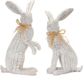 Wicker Rabbit Statue