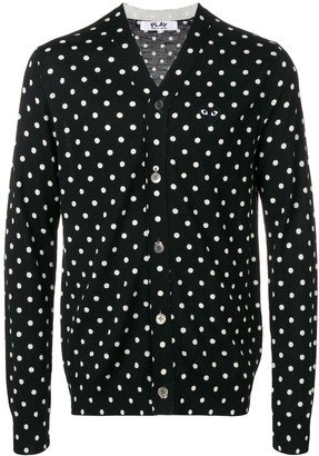 Polka Dot Heart Logo Cardigan