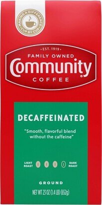 Community Coffee Decaffeinated Ground Dark Roast Coffee - 23oz