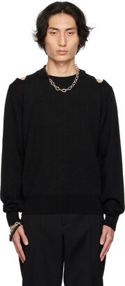 Black Cutout Sweater