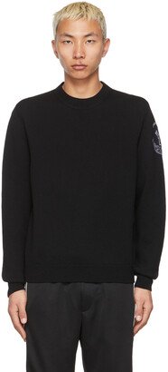 2 Moncler 1952 Black Wool Logo Patch Sweater