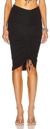 Anya Midi Skirt in Black