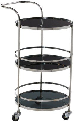 Stainless Steel Contemporary Bar Cart