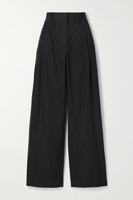 Bufus Wool Straight-leg Pants - Blue