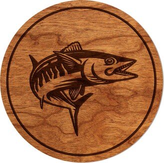 Salt Water Fish Coaster - Crafted From Cherry Or Maple Wood-AA