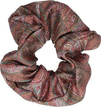 Paisley silk hair scrunchie