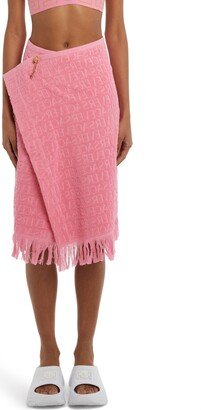 Logo Fringe Cover-Up Sarong