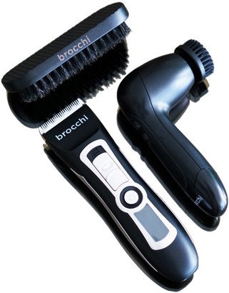 Sebastian Brocchi Brocchi 5Pc Digital Electric Grooming Trimming Tool Kit For Men & Deep Cleansing Facial Brush System + Beard Brush-AA