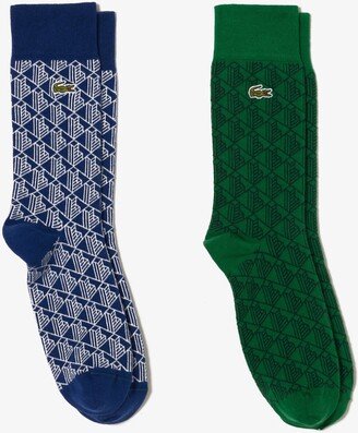 Unisex Monogram Jacquard Socks