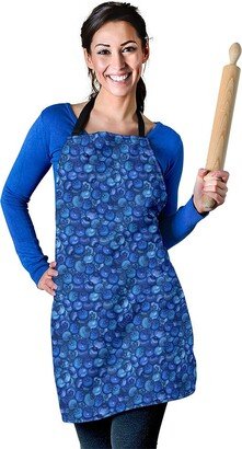 Blueberry Pattern Apron - Printed Custom With Name/Monogram Perfect Gift For Lover