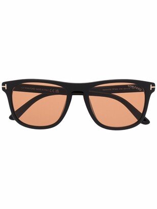 Logo Square Tinted Sunglasses-AA