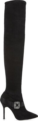 Plinianuthi 105MM Suede Over-The-Knee Boots