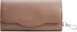 Thale Blanc Gisele Eyeglass Case In Taupe With Silver Hardware