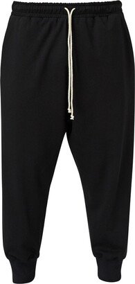 Lia Aram Black Cotton Blend Cropped Trousers