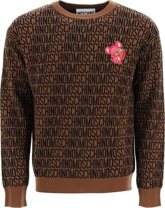 Allover Logo Jacquard Knitted Jumper