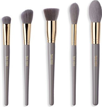 TERRE MERE 5-Piece Sculpt & Glow Powder Brush Set