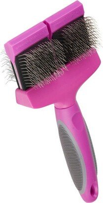 Groomer Essentials Flexible Slicker Brush - Double/Medium Firm