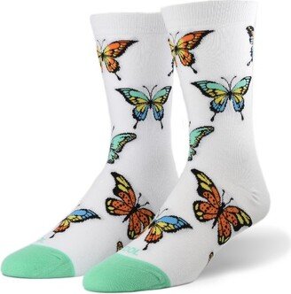 Cool Socks Cool Sock, Butterfly, Funny Novelty Sock, Adult, Medium