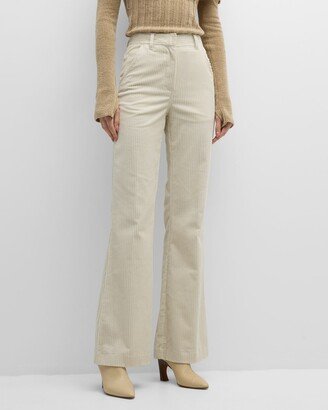 High-Rise Corduroy Flare Pants