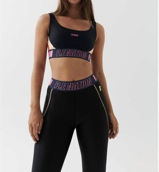 Left Field Sports Bra In Black