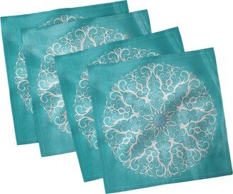 Oriental Theme Set of 4 Napkins, 12 x 12