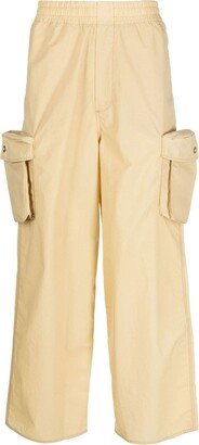 Wide-Leg Cargo Trousers-AS