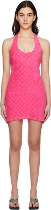 Pink Towelling Minidress