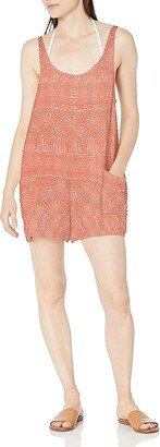 Women's Standard Marina Romper Coverup (Marina Coverup/Peach) Women's Swimwear Sets