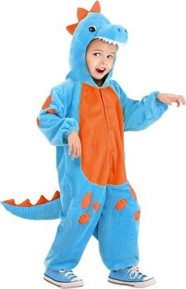 HalloweenCostumes.com 18 Months Cuddlesaur Toddler Costume, Orange/Blue