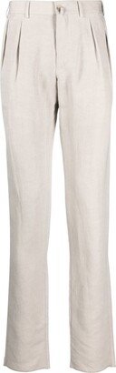 Pleat-Detail Chino Trousers