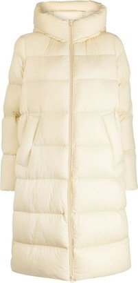 Zip-Up Hooded Puffer Coat-AB