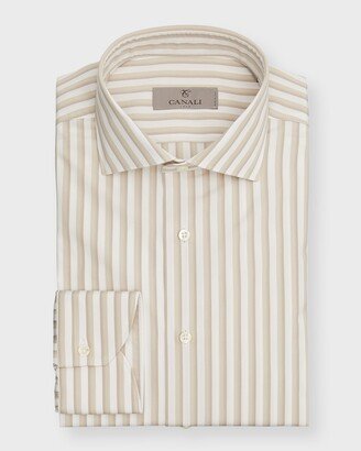 Men's Ombre Stripe Cotton Dress Shirt