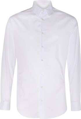 Curved Hem Buttoned Shirt-AA