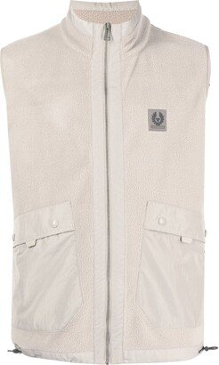 Textured Zip-Fastening Gilet