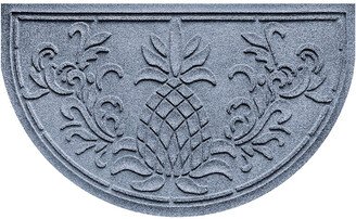 Water & Dirt Shield Pineapple Half-Round Door Mat