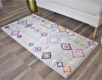 Soleil BR15B Light Gray Area Rug,