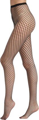 Lechery Women's European Made Open Fishnet 1 Pair of Tights