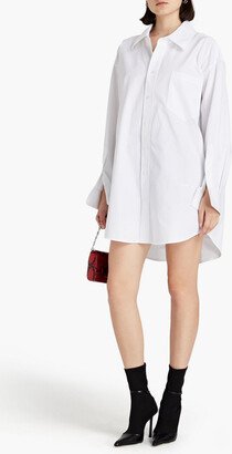 Cotton-poplin mini shirt dress