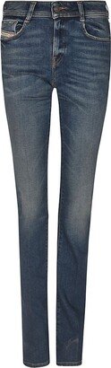 1969 D-Ebbey Low-Rise Flared Skinny Jeans-AB