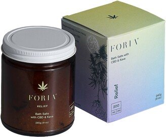 FORIA Relief Bath Salts with CBD & Kava