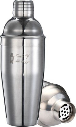 Touch of Mixology Stainless Steel 25OZ (750ML) Cocktail Shaker with Built-In Strainer