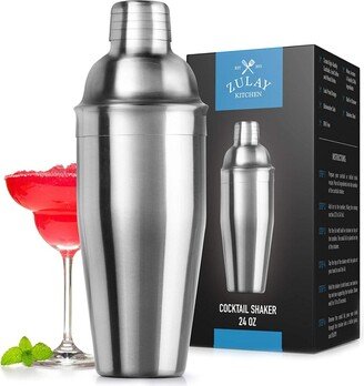 Cocktail Shaker with Built-in Strainer For Bartending Homebars 24oz