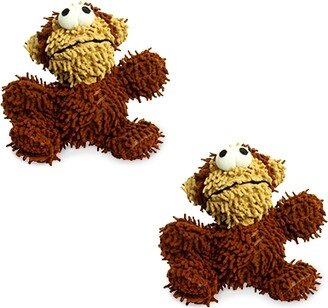 Mighty Jr Microfiber Ball Monkey, 2-Pack Dog Toys