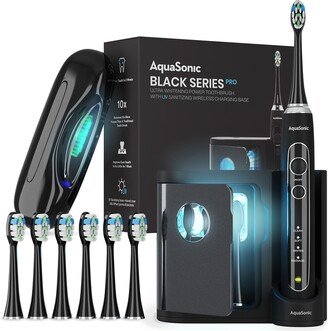 AQUASONIC Black Series Pro Ultrasonic Whitening Toothbrush