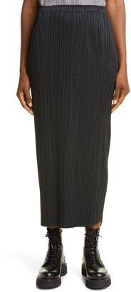 Basics Pleated Midi Skirt