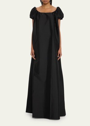 Rianne Long Open-Neck Dress