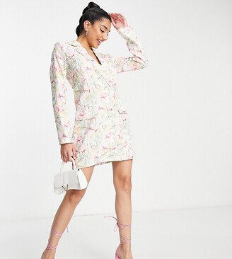 Saint Genies tailored blazer dress in floral print