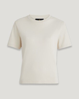 Cotton Jersey Anther Crewneck T-Shirt In Moonbeam